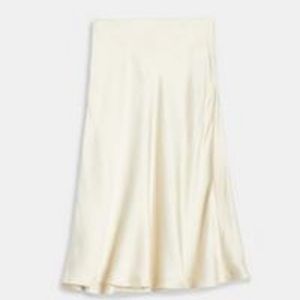 Theory Hammered Viscose Faux Wrap Skirt